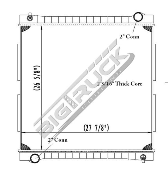 Picture of Ford / Sterling Radiator - Plastic Tank 0437100P