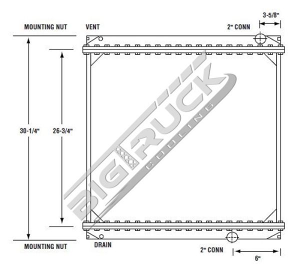 Picture of Ford / Sterling Radiator - Solder On Tank 0437106S