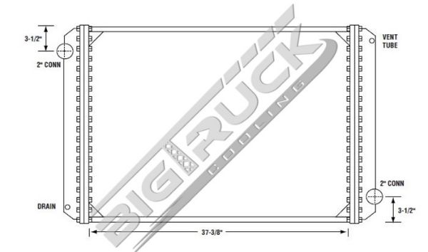 Picture of Ford / Sterling Radiator - Solder On Tank 0437111S