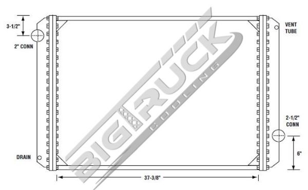 Picture of Ford / Sterling Radiator - Solder On Tank 0437114S
