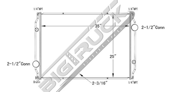 Picture of Volvo Radiator - Plastic Tank 0437125P