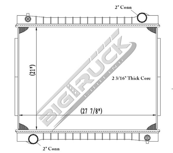 Picture of Ford / Sterling Radiator - Plastic Tank 0437133P