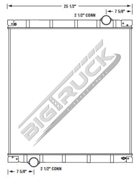 Picture of International Navistar Radiator - Solder On Tank 0437138S