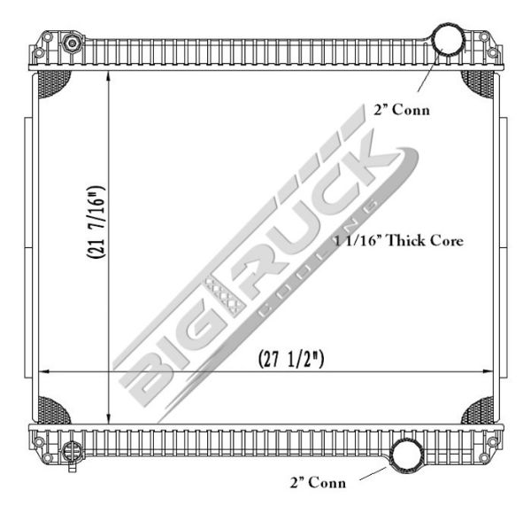Picture of Ford / Sterling Radiator - Plastic Tank 0437153P