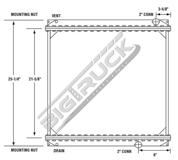 Picture of Ford / Sterling Radiator - Solder On Tank 0437153S