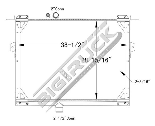 Picture of Mack Radiator - Plastic Tank 0437155PF