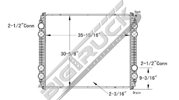 Picture of Freightliner Radiator - Plastic Tank 0437157P