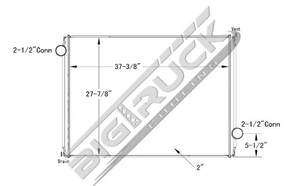 Picture of Ford / Sterling Radiator - Plastic Tank 0437158P