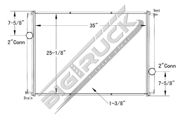 Picture of Ford / Sterling Radiator - Plastic Tank 0437159P