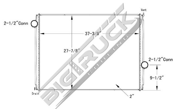 Picture of Ford / Sterling Radiator - Plastic Tank 0437160P