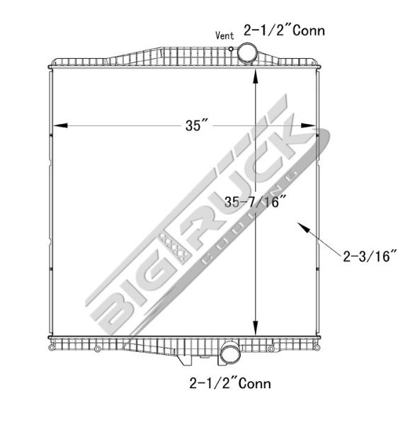Picture of Volvo Radiator - Plastic Tank 0437161P