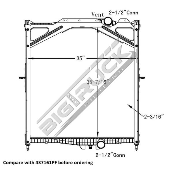 Picture of Volvo Radiator - Plastic Tank 0437161PFB