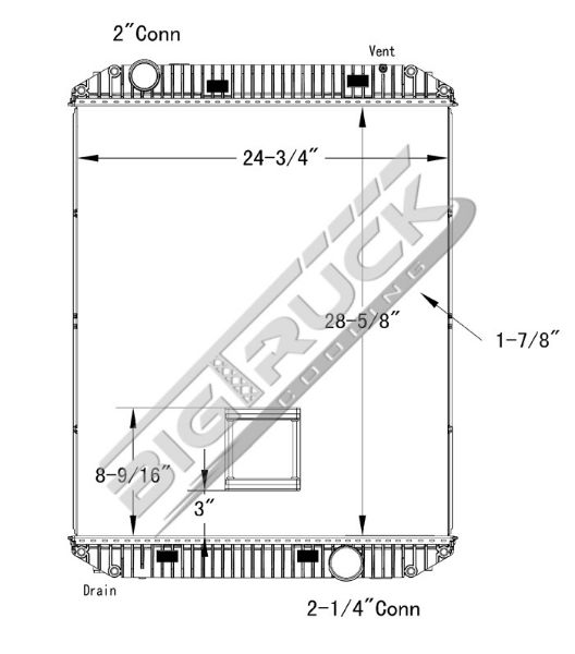 Picture of Freightliner Radiator - Plastic Tank 0437166P
