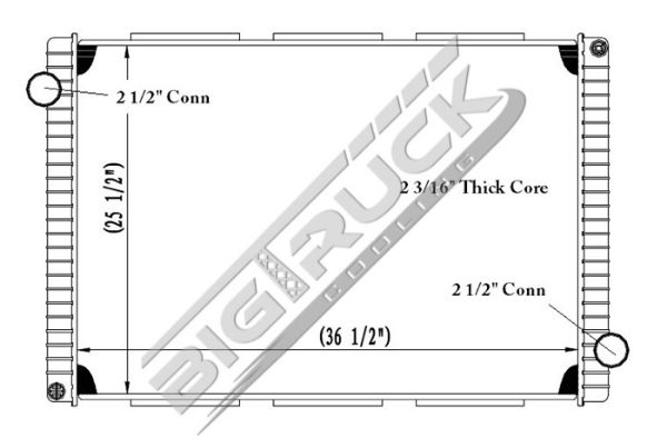 Picture of Kenworth Radiator - Plastic Tank 0437167P