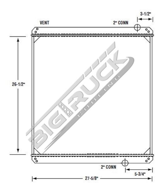 Picture of Ford / Sterling Radiator - Bolt On Tank 0437168