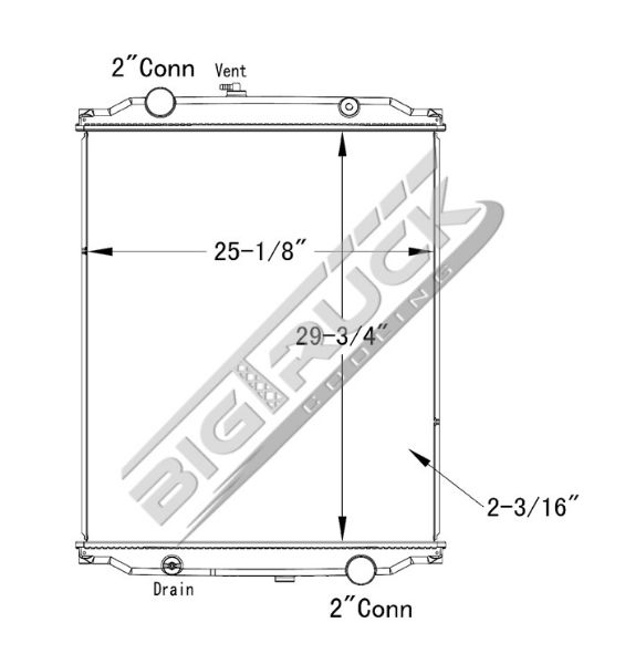 Picture of Blue Bird Radiator - Plastic Tank 0437182P