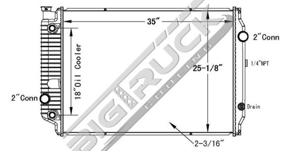 Picture of Advance Mixer, Oshkosh Radiator - Plastic Tank 0437184P