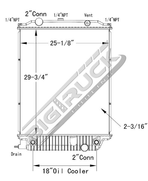Picture of Spartan Radiator - Plastic Tank 0437185P