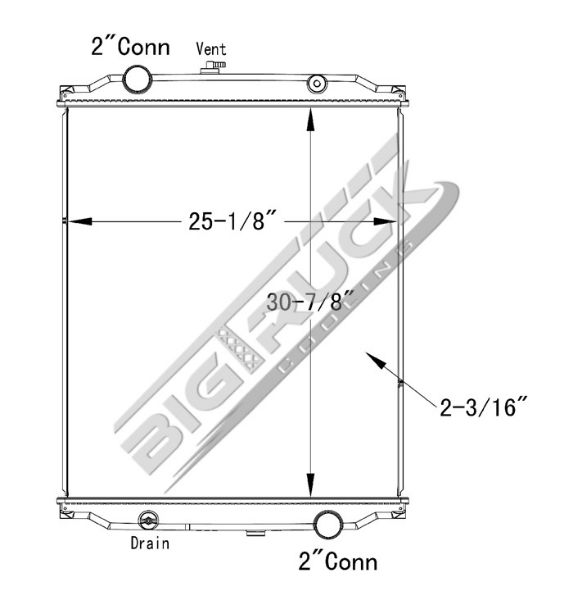 Picture of Blue Bird Radiator - Plastic Tank 0437186P