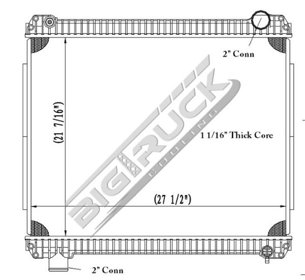 Picture of Ford / Sterling Radiator - Plastic Tank 0437187P