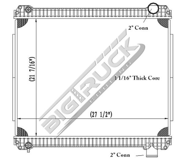 Picture of Ford / Sterling Radiator - Plastic Tank 0437188P