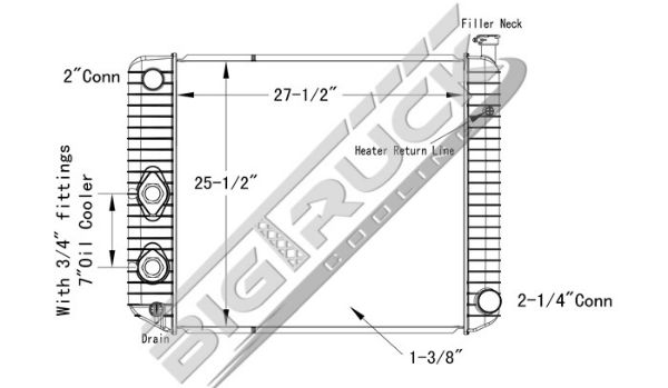 Picture of Chevrolet / GMC Radiator - Plastic Tank 0437189P