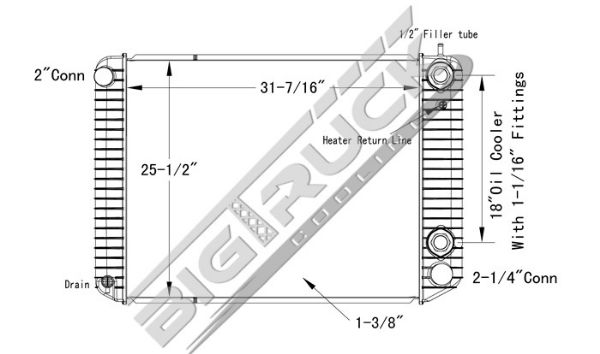 Picture of Chevrolet / GMC Radiator - Plastic Tank 0437190P