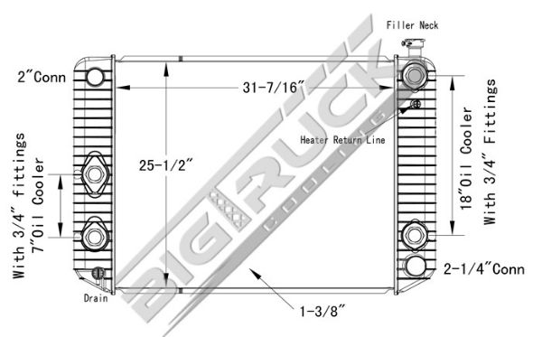 Picture of Chevrolet / GMC Radiator - Plastic Tank 0437191P