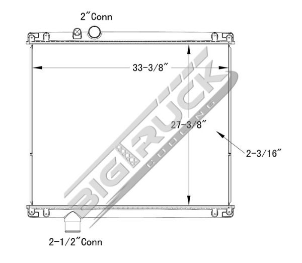 Picture of Mack Radiator - Plastic Tank 0437193P