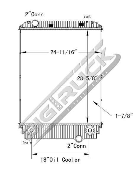 Picture of Freightliner Radiator - Plastic Tank 0437194P