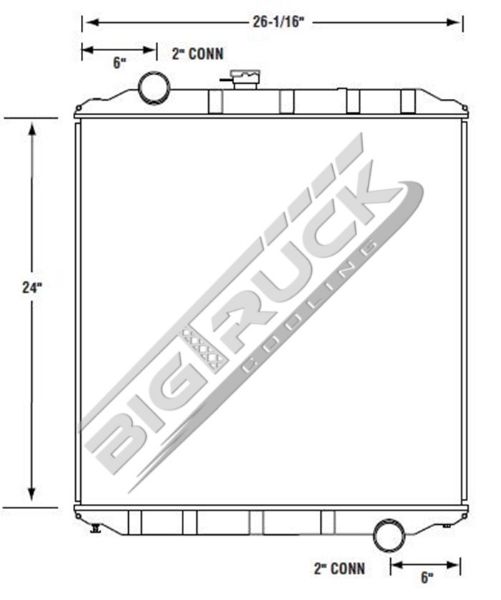 Picture of Freightliner Radiator - Plastic Tank 0437195P