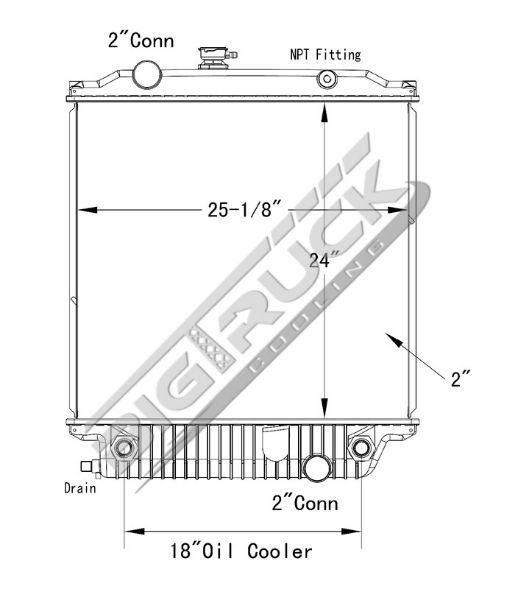 Picture of Freightliner Radiator - Plastic Tank 0437196P