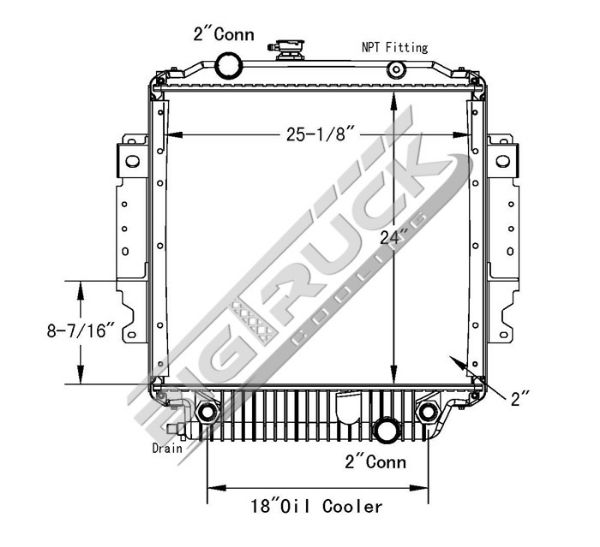 Picture of Freightliner Radiator - Plastic Tank 0437196PF