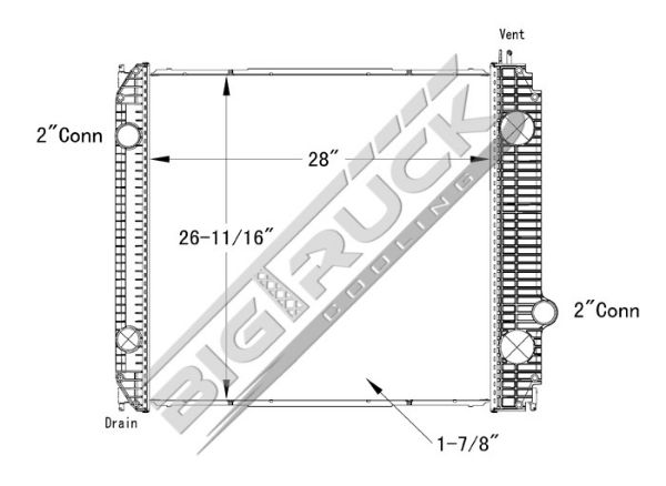 Picture of Ford / Sterling Radiator - Plastic Tank 0437197P
