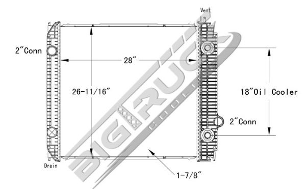 Picture of Ford / Sterling Radiator - Plastic Tank 0437202P