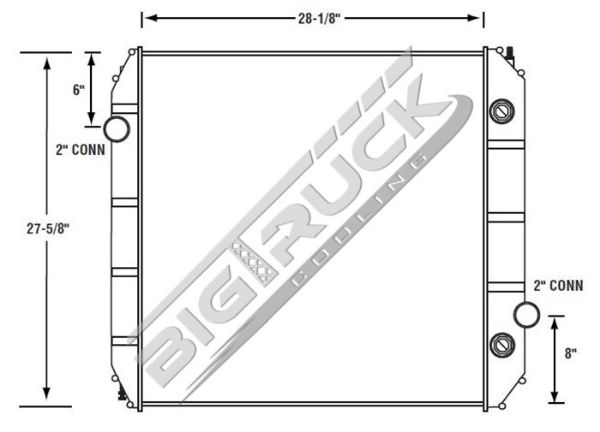 Picture of Ford / Sterling Radiator - Solder On Tank 0437202S