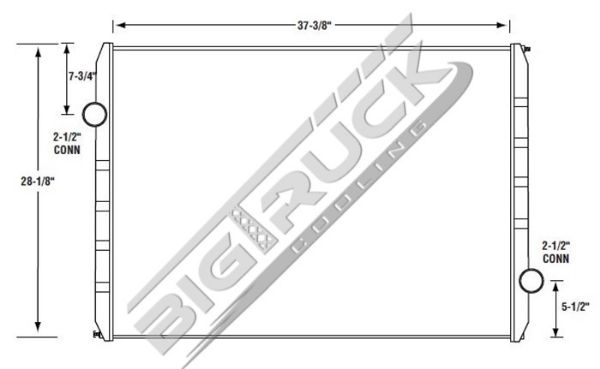Picture of Ford / Sterling Radiator - Solder On Tank 0437209S