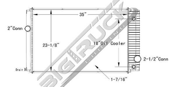 Picture of Ford / Sterling Radiator - Plastic Tank 0437210P