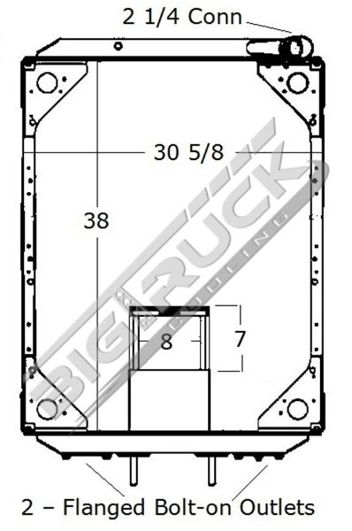 Picture of Autocar Radiator - Bolt On Tank 0437216