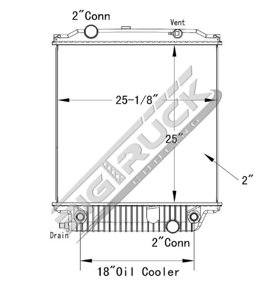 Picture of Blue Bird Radiator - Plastic Tank 0437217P