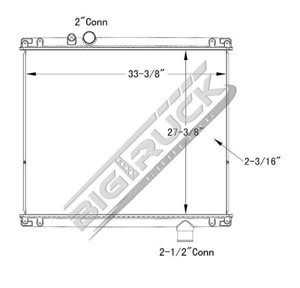 Picture of Mack Radiator - Plastic Tank 0437221P
