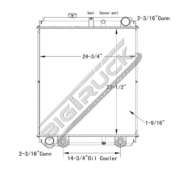 Picture of Hino Radiator - Plastic Tank 0437236P
