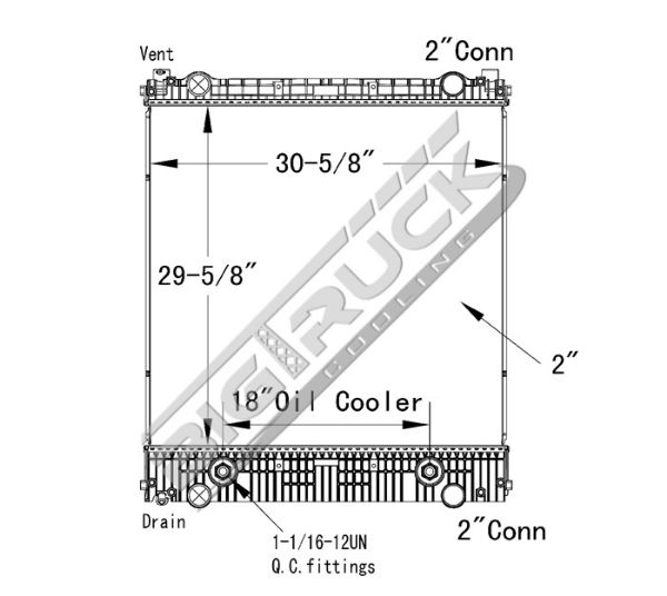Picture of Freightliner Radiator - Plastic Tank 0437238P