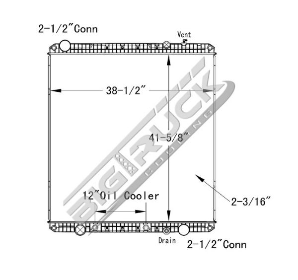 Picture of Freightliner Radiator - Plastic Tank 0437246P