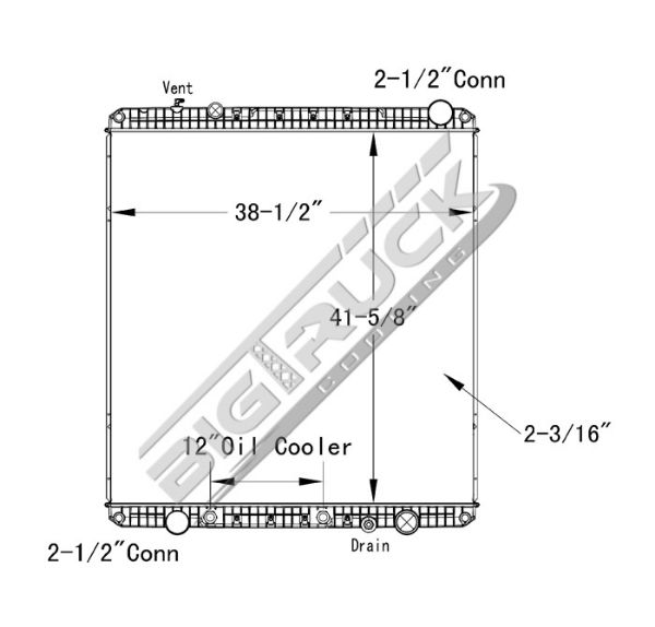 Picture of Freightliner Radiator - Plastic Tank 0437247P