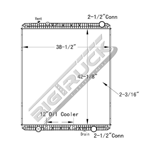 Picture of Freightliner Radiator - Plastic Tank 0437248P