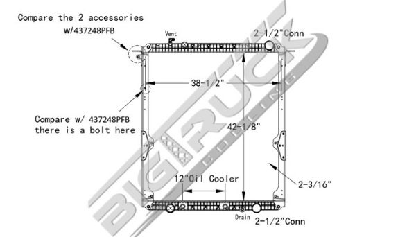 Picture of Freightliner Radiator - Plastic Tank 0437248PF