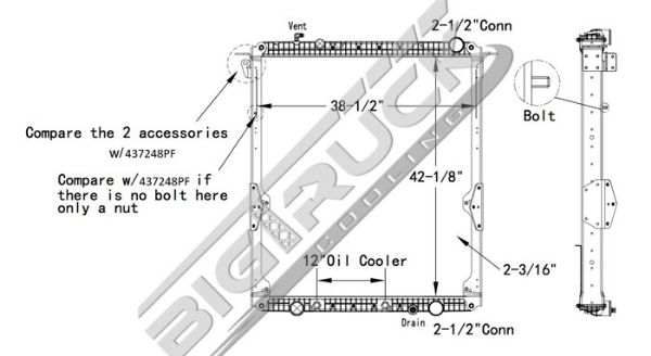 Picture of Freightliner Radiator - Plastic Tank 0437248PFB