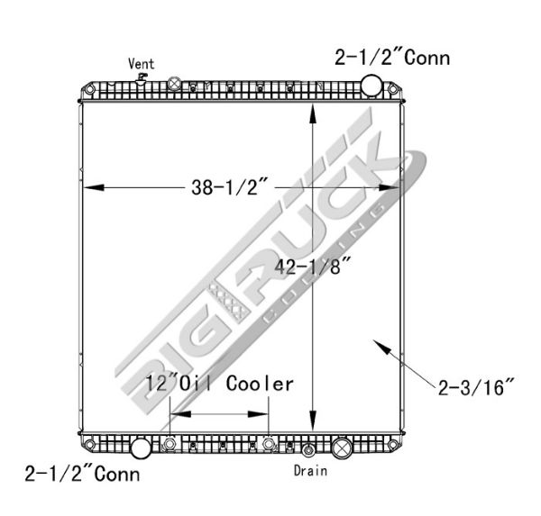 Picture of Freightliner Radiator - Plastic Tank 0437249P