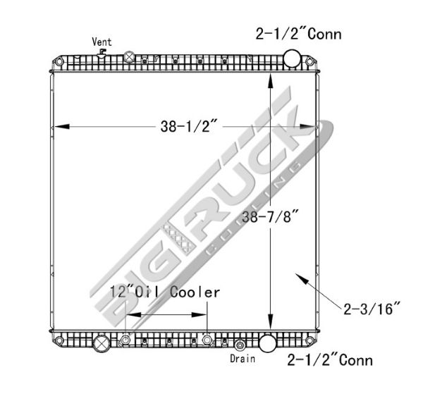 Picture of Freightliner Radiator - Plastic Tank 0437251P